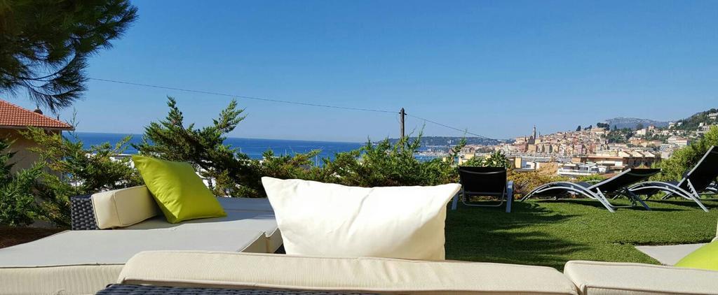 Cap Au Sud,Vue Panoramique Mer,Piscine Μεντόν Εξωτερικό φωτογραφία