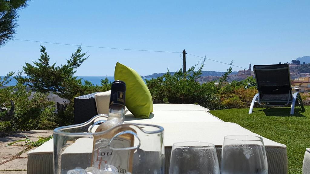 Cap Au Sud,Vue Panoramique Mer,Piscine Μεντόν Εξωτερικό φωτογραφία
